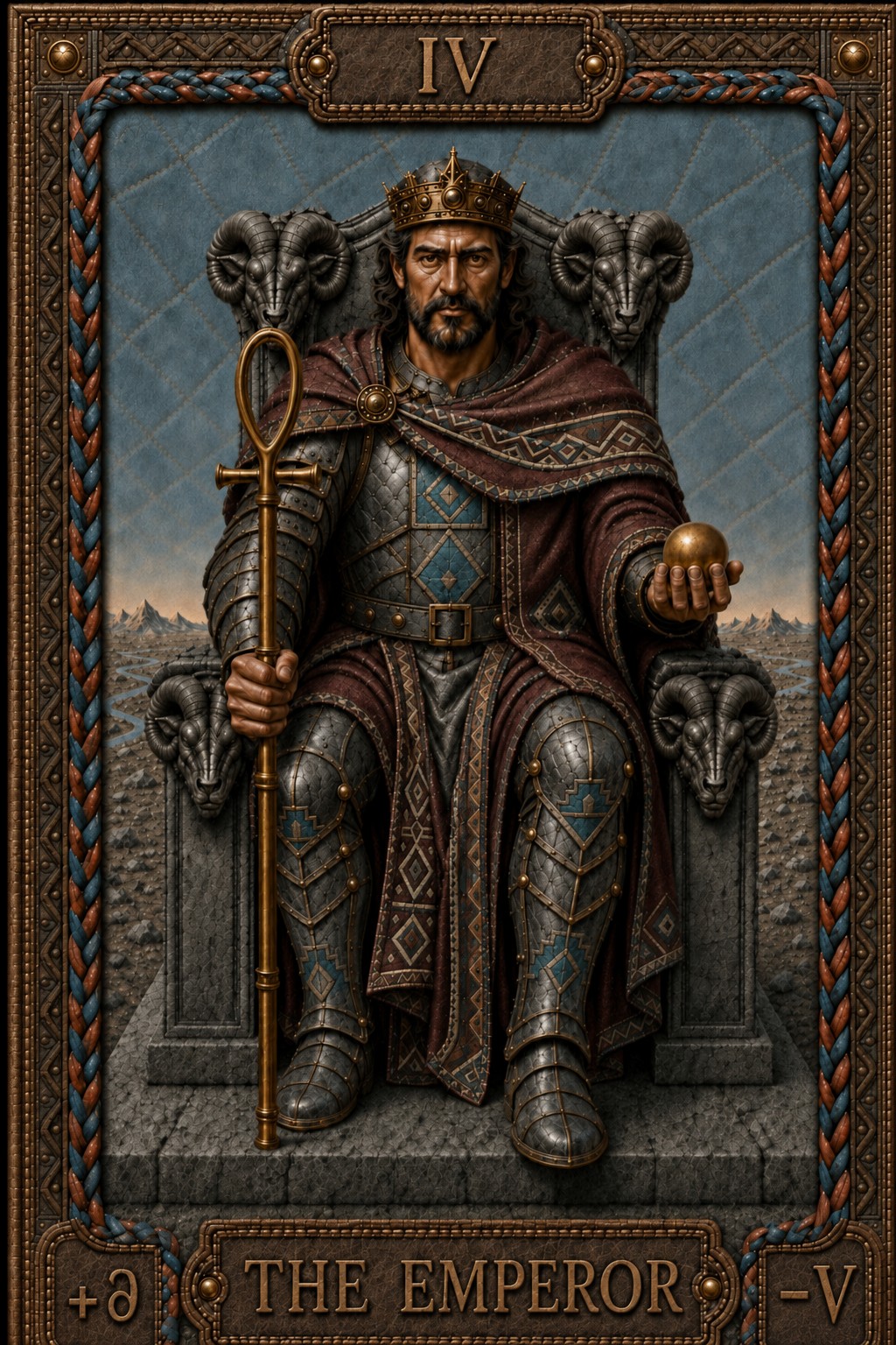 L’Empereur, IV — carte de Tarot originale de Pavel Medvedev