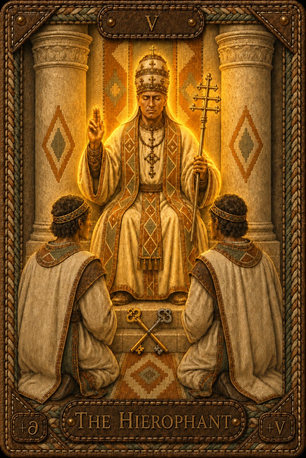 Le Pape — carte de Tarot originale de Pavel Medvedev
