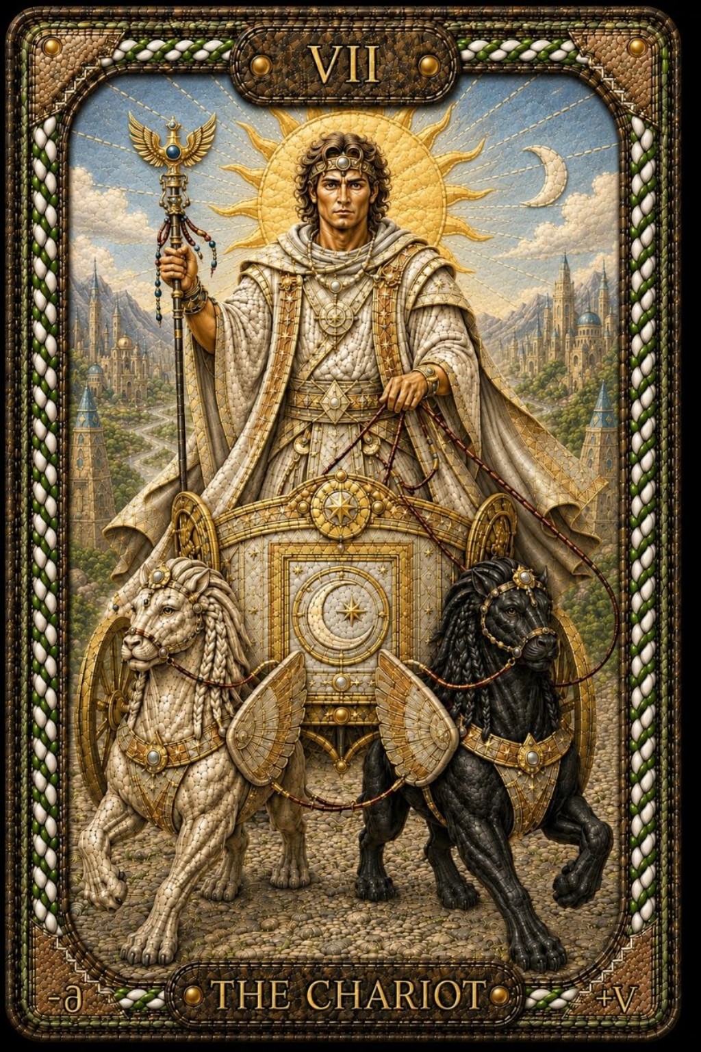 Le Chariot — carte de Tarot originale de Pavel Medvedev