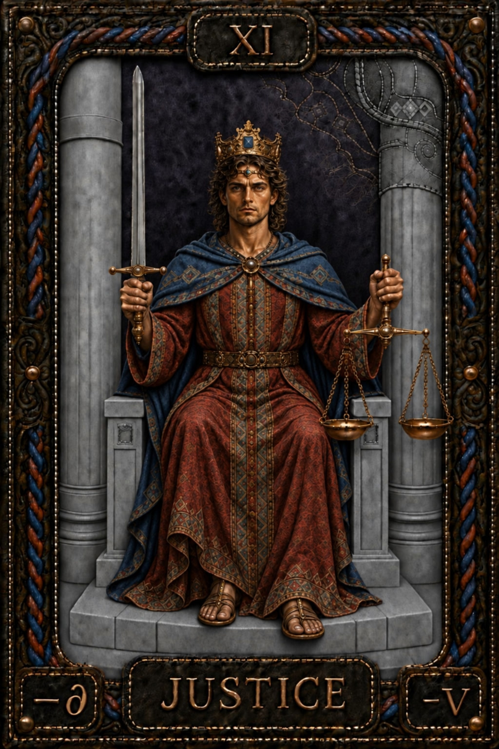 La Justice — carte de Tarot originale de Pavel Medvedev