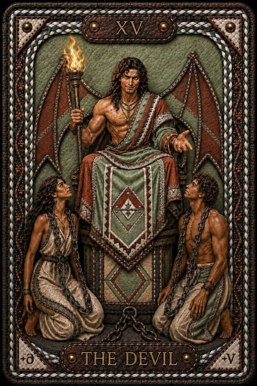 Le Diable — carte de Tarot originale de Pavel Medvedev